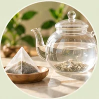 Chuẩn bị ấm và túi trà