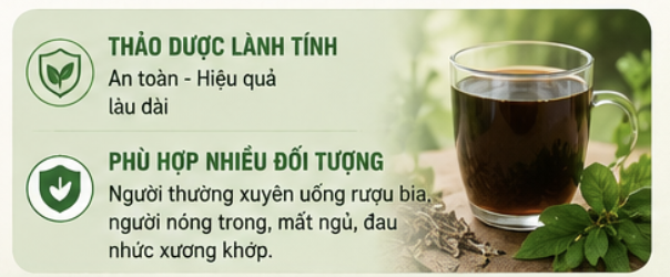 Thảo dược lành tính, phù hợp nhiều đối tượng